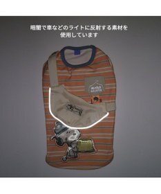 PET PARADISE スヌーピー お揃いTシャツ マルチボーダー 《オレンジ》 小型犬