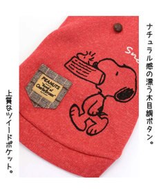PET PARADISE 犬 服 秋 スヌーピー パーカー 【小型犬】 カジュアル レッド
