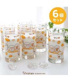 Mother garden しろたん グラス 6個セット 《マルシェ柄》