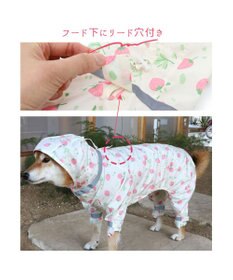 PET PARADISE ペットパラダイス 足付き レインコート 《いちご柄》中型犬 大型犬