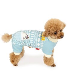 PET PARADISE スヌーピー ペティヒートDAN ロンパース 《雪柄》 小型犬