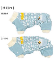 PET PARADISE スヌーピー ペティヒートDAN ロンパース 《雪柄》 小型犬