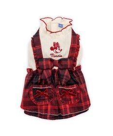 PET PARADISE ディズニー ミ二ーマウス チェック オーバーオール 小型犬