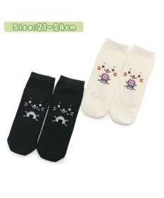 Mother garden しろたん 靴下 2足セット 〈顔ぼんミルク柄 顔ぼんおにぎり柄〉 13cm～16ｃｍ 17cm～20ｃｍ 21cm～24ｃｍ