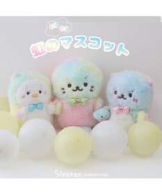Mother garden しろたん 虹のふわふわ マスコット 19cm
