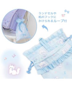 Mother garden マザーガーデン 学童布バッグ ＆ 巾着4点セット  《ふわねこ柄》