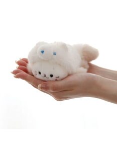 Mother garden しろたん キーホルダー  《氷の国の動物 シロギツネ》