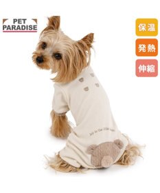 PET PARADISE ペットパラダイス くまちゃんお尻 プレミアム ペティヒート  ロンパース 小型犬