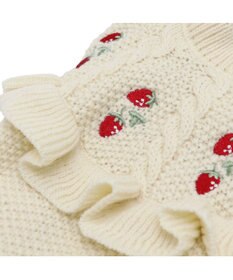 PET PARADISE ペットパラダイス 苺フリルニット  小型犬