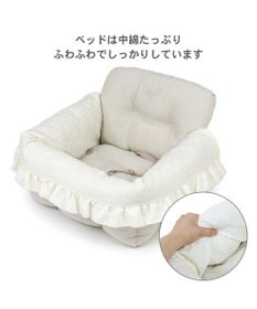 PET PARADISE ペットパラダイス ドライブカドラー 《お花生地》 小型犬 多頭用 L