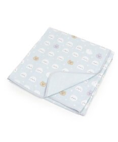 Mother garden しろたん 総柄 おくるみ 四重ガーゼ  ベビーブランケット 100cm×100cm 正方形