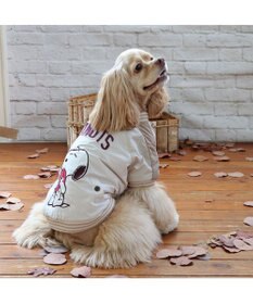 PET PARADISE スヌーピー 遠赤外線 スカジャン 《パールホワイト》 中型犬 大型犬