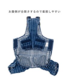 PET PARADISE Lee ストライプ オーバーオール 中型犬 大型犬