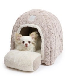 PET PARADISE ペットパラダイス 遠赤外線 ボアハウス 《アラン柄》  38×40cm