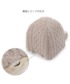 PET PARADISE ペットパラダイス 遠赤外線 ボアハウス 《アラン柄》  38×40cm