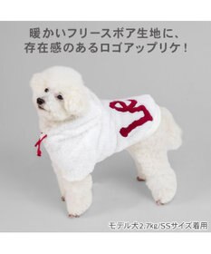 PET PARADISE Lee ロゴ ボアパーカー 《ホワイト》 小型犬