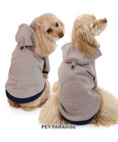 PET PARADISE J.PRESS エンボス パーカー 《 グレー 》 小型犬