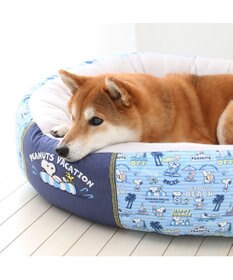 PET PARADISE スヌーピー クールカドラー 丸型 《バケーション柄》 中型犬 大型犬  L