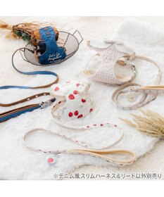 PET PARADISE ペットパラダイス スリム ハーネス＆リード 《デニム》  ＳＳ 小型犬