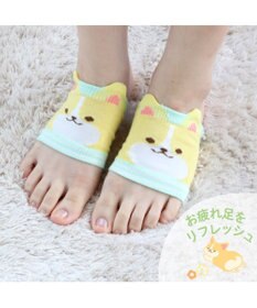 Mother garden マザーガーデン ふわんこ コーギー 足ツボ押し 靴下 ソックス レディースフリーサイズ