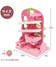 Mother garden 【ギフト巾着セット商品】  1.5歳からの木のおもちゃ いちごのころころスウィーツ