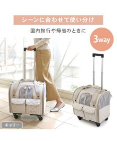 PET PARADISE ペットパラダイス キャスター付き ナチュラル 折り畳みキャリー