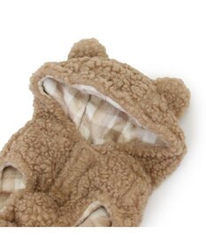 PET PARADISE ペットパラダイス くまちゃん 遠赤外線 綿入ベスト 《チェック柄》小型犬