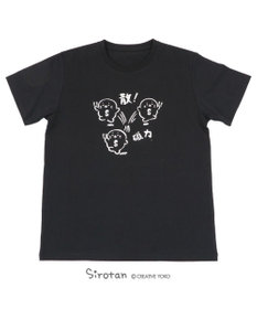 Mother garden 【ネット店限定】しろたん Tシャツ 半袖  《散!磁力柄》 黒色 S/M/L/XL レディース メンズ ユニセックス 男女兼用  コットン 綿  あざらし アザラシ かわいい キャラクター 半袖Tシャツ マザーガーデン 父の日ギフト