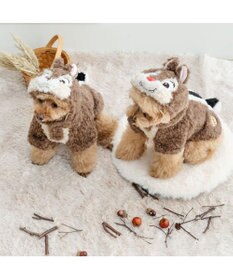PET PARADISE ディズニー チップとデール チップなりきり パーカー 中型犬