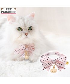 PET PARADISE ディズニー マリー ドットリボン 首輪 S / M