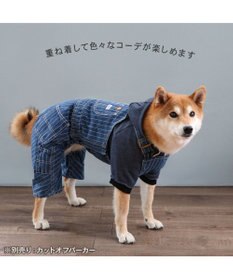 PET PARADISE Lee ストライプ オーバーオール 中型犬 大型犬