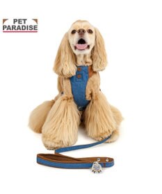 PET PARADISE ペットパラダイス スリム ハーネス＆リード 《デニム》 ＳＭ 中型犬