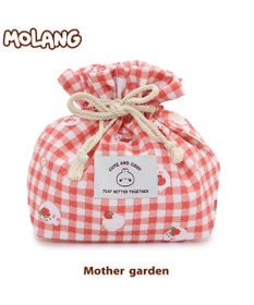 Mother garden マザーガーデン MOLANG モラン ランチ巾着 いちご柄 お弁当袋