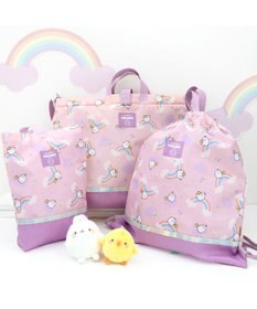 Mother garden マザーガーデン MOLANG モラン お着替巾着 虹柄