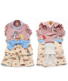 PET PARADISE 犬の服 犬 ディズニー わんわん物語 ワンピース 【小型犬】 パスタ柄