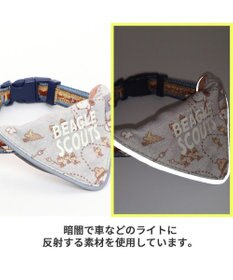 PET PARADISE スヌーピー 首輪 ビーグルスカウト柄 反射付き【3S】 小型犬