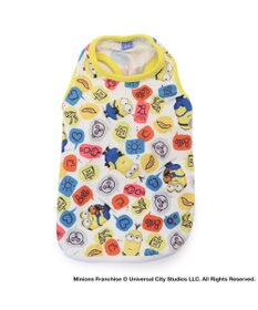 PET PARADISE 犬の服 春夏 ひんやり クール 接触冷感 虫除け ミニオン  ふきだし柄 タンクトップ 【小型犬】