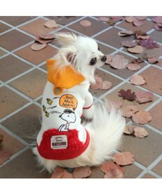 PET PARADISE スヌーピー  ペティヒート パーカー 《赤屋根柄》小型犬