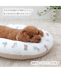 PET PARADISE ペットパラダイス makokoro あごのせクッション 《わんちゃん柄》