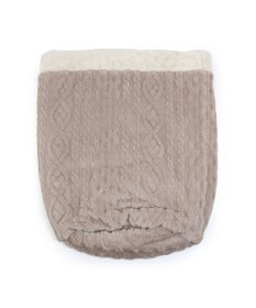 PET PARADISE ペットパラダイス 筒形寝袋 遠赤外線 《アラン編み柄》 57cm×95cm