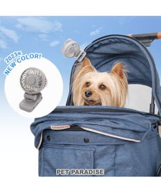 PET PARADISE 〔2023年 モデル〕ミニ クリップファン 《グレー》