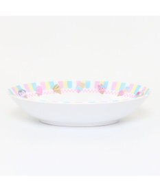 Mother garden マザーガーデン うさもも メラミン食器 カレー皿 《アイス柄》 単品 食洗機可 子供用食器 メラミン製 お皿 キッズ 女の子 かわいい 食器