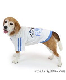 PET PARADISE スヌーピー Tシャツ 《ファインプレー柄》 白色 中型犬 大型犬