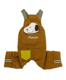 PET PARADISE スヌーピー マスコット付き オーバーオール ブラウン 中型犬 大型犬