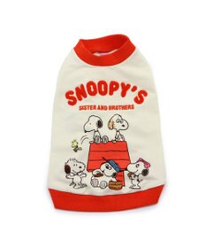 PET PARADISE スヌーピー 兄弟集合柄 トレーナー 白【小型犬】