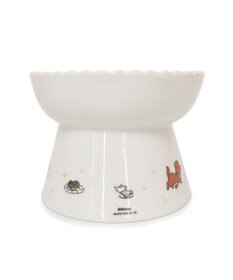 PET PARADISE ディズニー ３兄弟 猫 高さのあるえさ皿