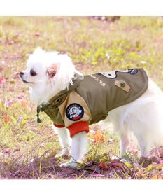 PET PARADISE スヌーピー 遠赤外線 コート 《カーキー》小型犬