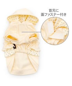 PET PARADISE ペットパラダイス ドット柄 フード付パーカー 《ホワイト》 小型犬