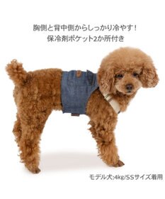 PET PARADISE ペットパラダイス ポケットクール ベスト 《オーバーオール風》 小型犬