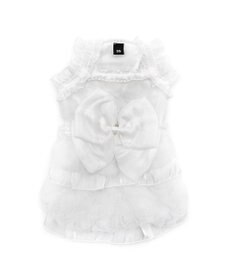 PET PARADISE cherircouture メニ―ローズ ワンピース ホワイト 小型犬